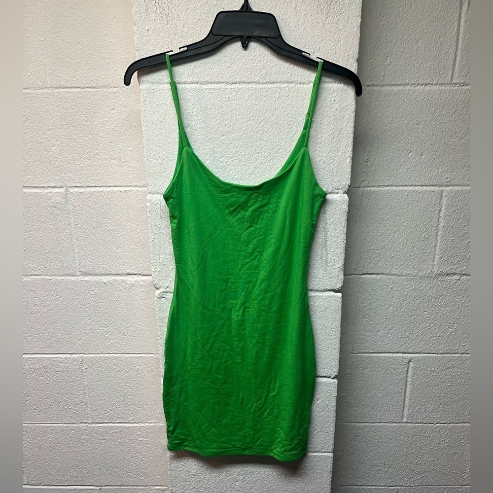 Heart Hips Lime Green Camisole Dress. Medium